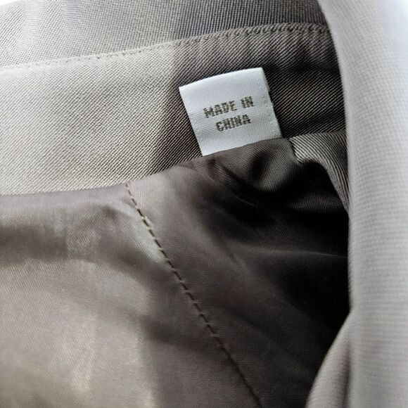 Jones New York Petite Moss Green Water Repellent Scandi Style Long Trench Coat 8 - Picture 7 of 13